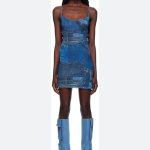 MIAOU Anya dress denim print